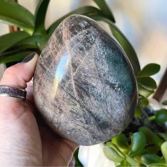 🎁SALE🎁 🖤High Flash Black Moonstone Crystal Freeform🖤